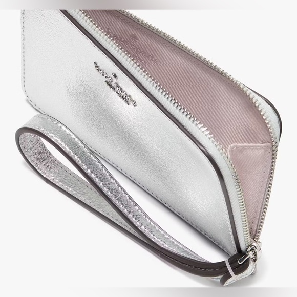 Kate Spade - Lucy Metallic Small L-zip Wristlet - Picture 2 of 4